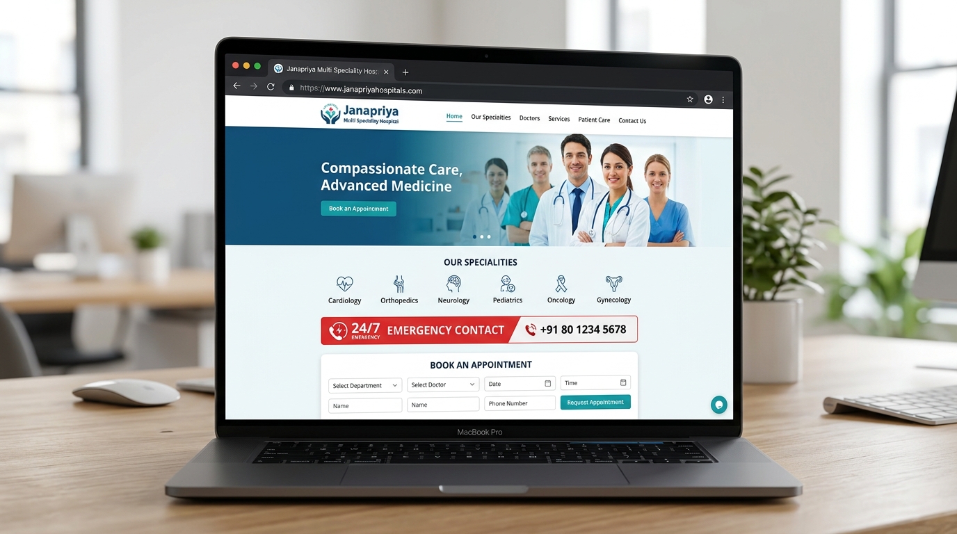 Janapriya Multi Speciality Hospital Website